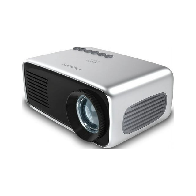 Philips NeoPix Start, Mini Projector, 60" Display, Built-in Media Player, HDMI, USB, micro SD, 3.5mm Audio Out Headphone Jack