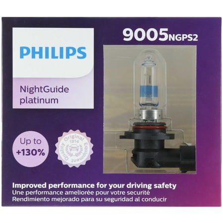 Philips Night Guide Platinum 9005 65W Two Bulbs Head Light