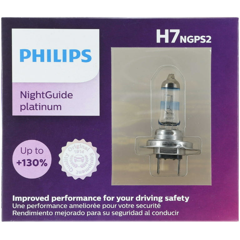 Philips Night Guide Platinum H7 55W Two Bulbs Headlight Fog Light