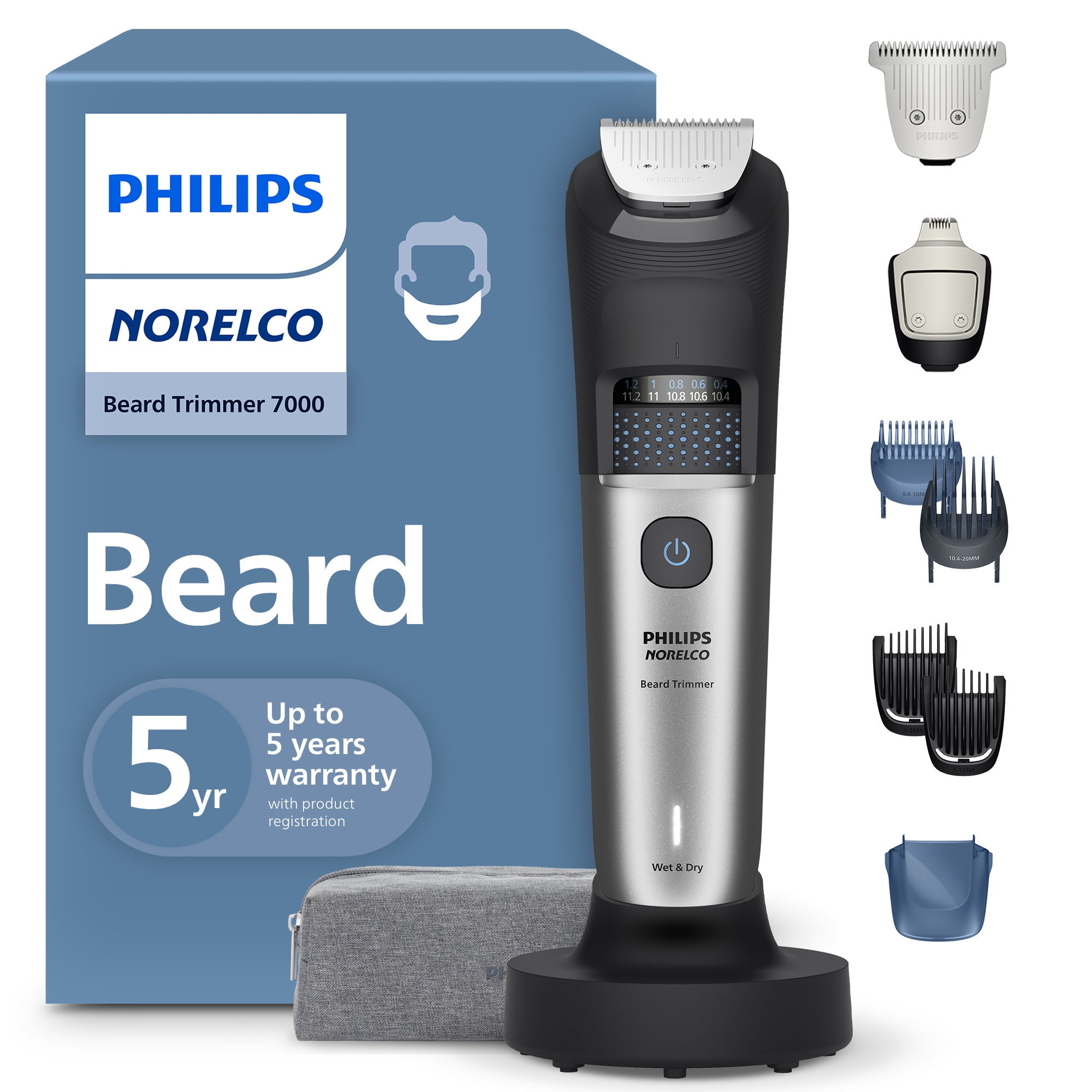 Philips Norelco Beard Trimmer 7000 Series, 100% Waterproof Trimmer