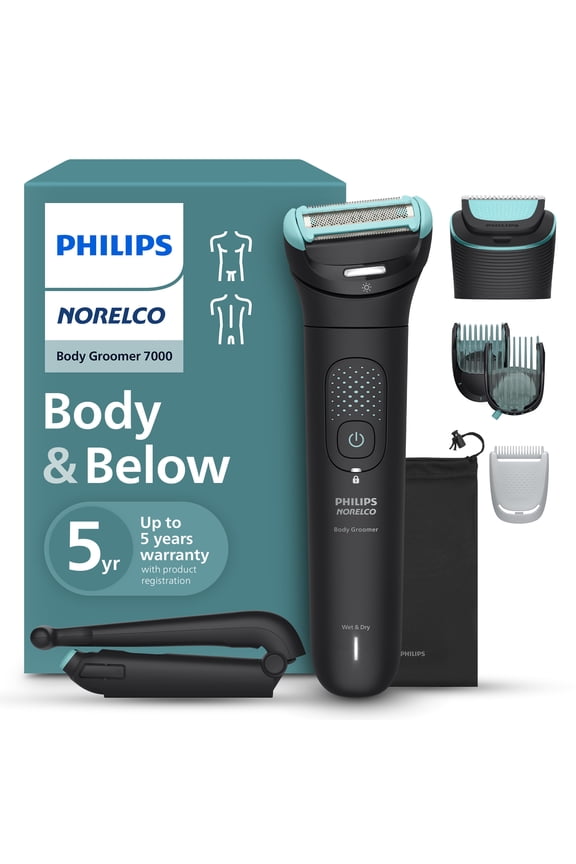 Body Groomer 7000 Series, Trimmer For Man, 100% Showerproof, BG7470/50