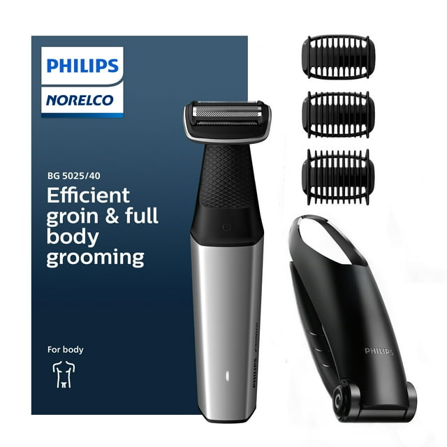 Philips Norelco Adjustable Groomer Bodygroom Series 5000, Showerproof Body Trimmer For Men