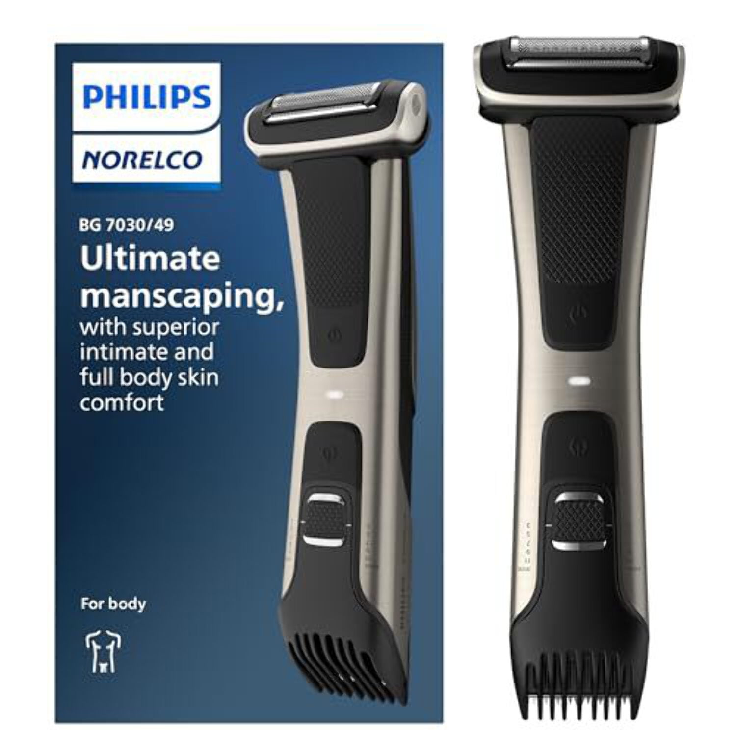 Philips Norelco Bodygroom Series 7000 Showerproof Body & Manscaping