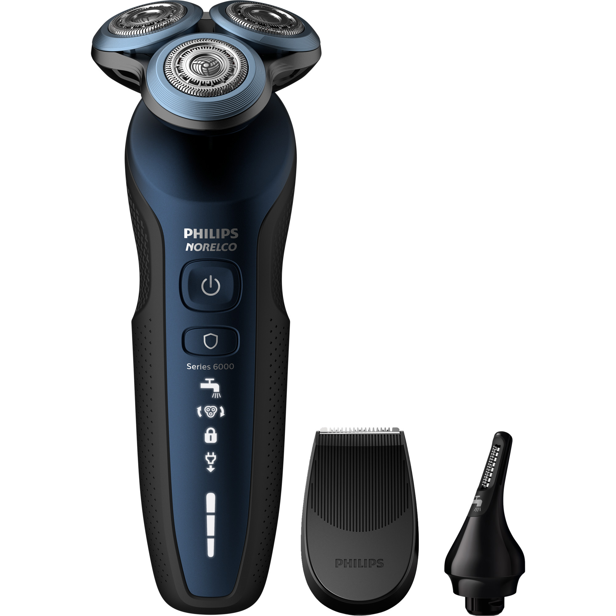 Philips Norelco Electric Shaver 6850 with Precision Trimmer and Nose Trimmer Attachment, S6850/85 - image 1 of 7
