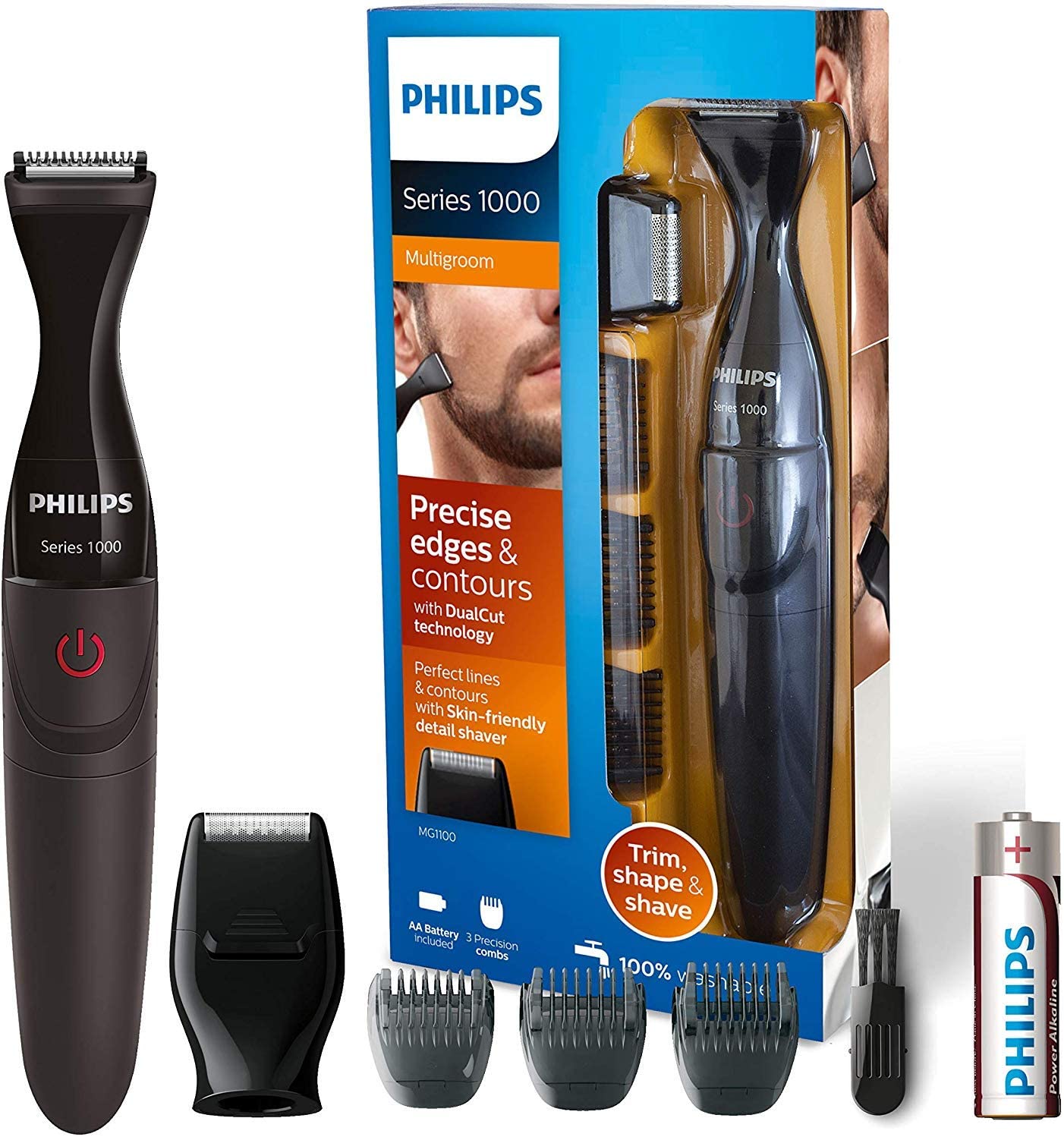Philips Norelco GoStyler Trim + Shape Powerful Precision Beard Styler 1 ea - image 1 of 8