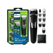 Philips Norelco Multi Groomer - 13 Piece Mens Grooming Kit For Beard, Face, Nose, and Ear Hair Trimmer and Hair Clipper - No Blade Oil Needed, MG3750/60