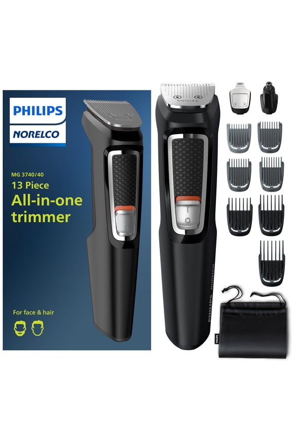 Multi-groomer Series 3000, Powered Electric Trimmer  MG3740/40, 1 Each - 13 Pieces