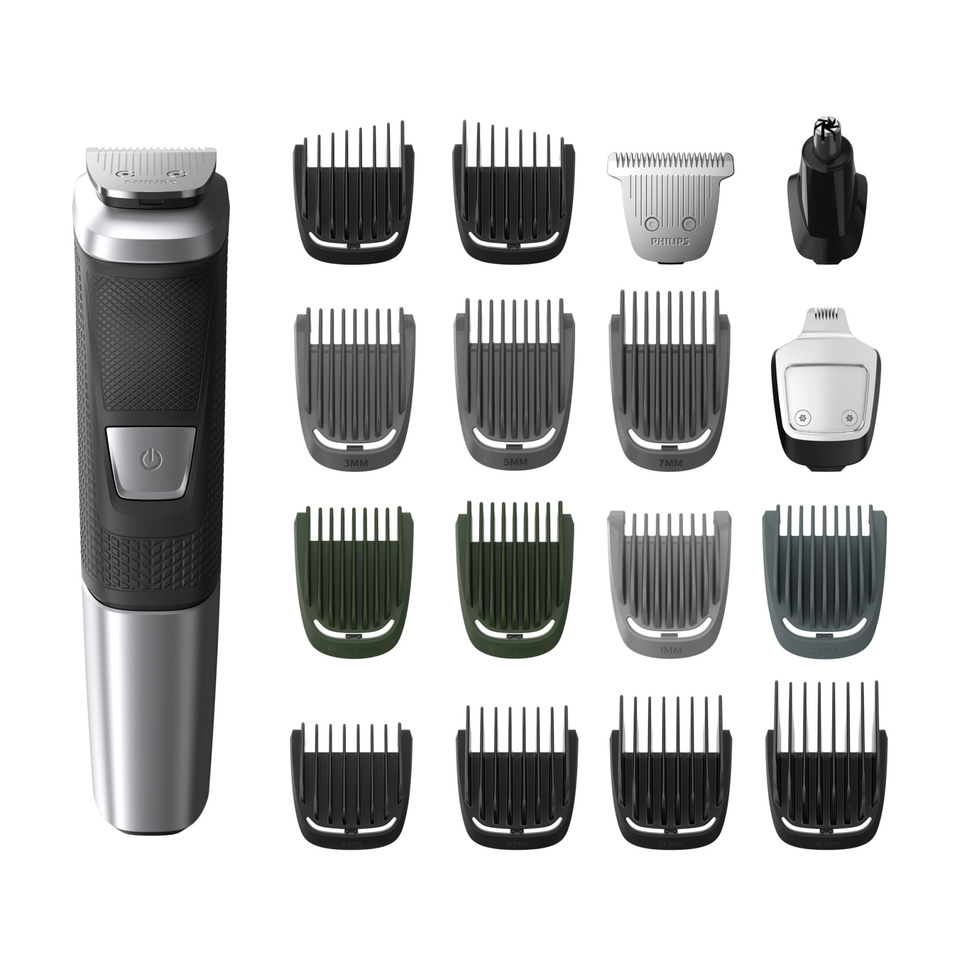 Philips Norelco Multigroom Series 5000 (MG5750/49) 18 Piece, Beard Face, Hair, Body Hair Trimmer For Men - No Blade Oil - image 1 of 18