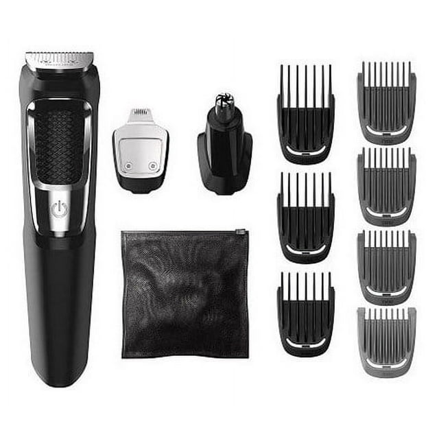 Philips Norelco Multigroomer Trimmer, 13 Piece Mens Grooming, for Beard, Nose, Ear & Hair Clipper, NO Blade Oil Needed, MG3750/60