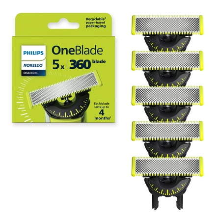 Philips Norelco - OneBlade 360 Blade Replacement Blade 5 Pack - Multi