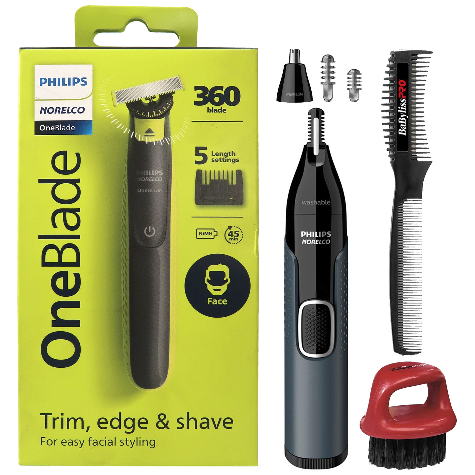 Philips Norelco OneBlade Face Body Hybrid Trimmer + Extra Blade with