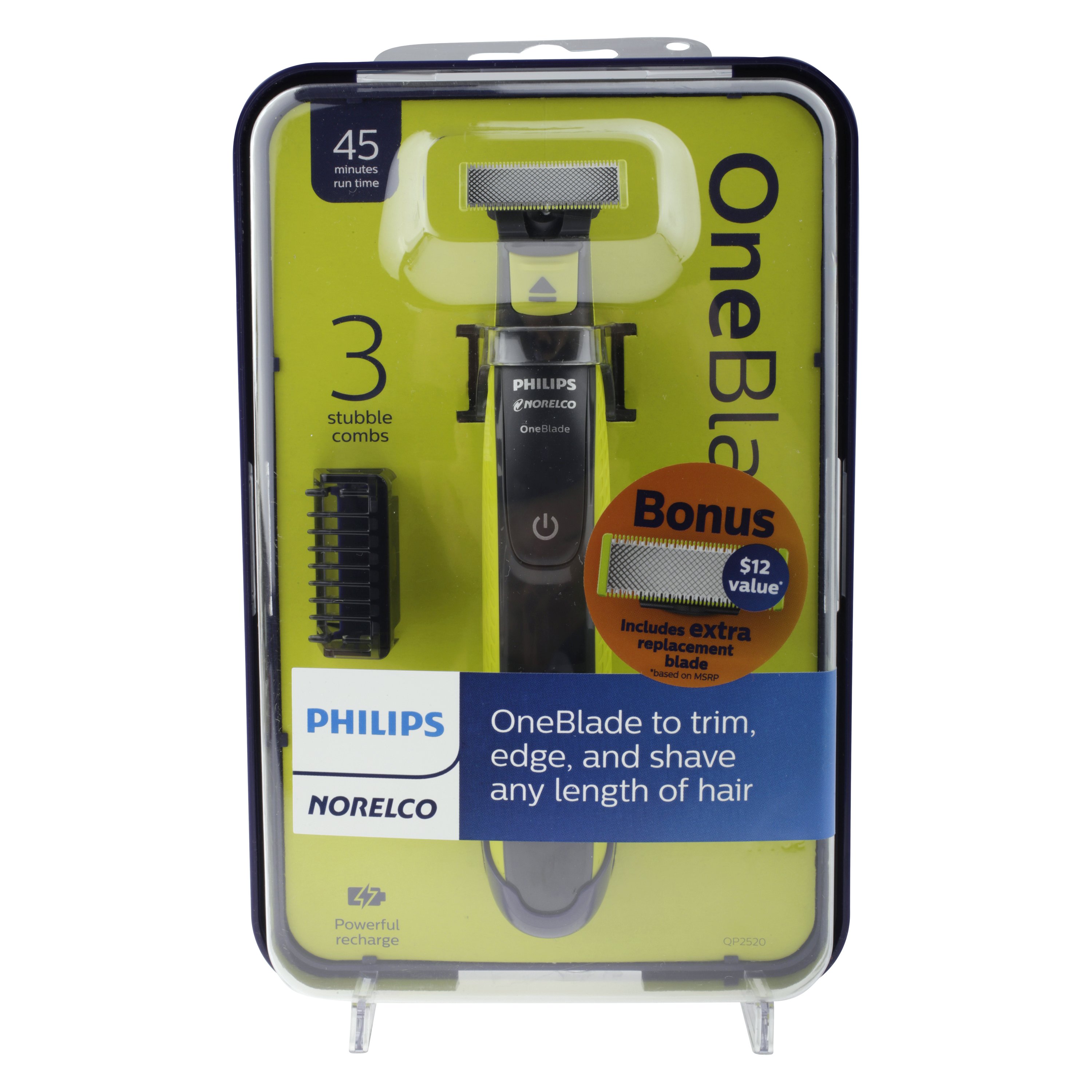 Philips Norelco OneBlade w Blade, QP2520/72 - image 1 of 6