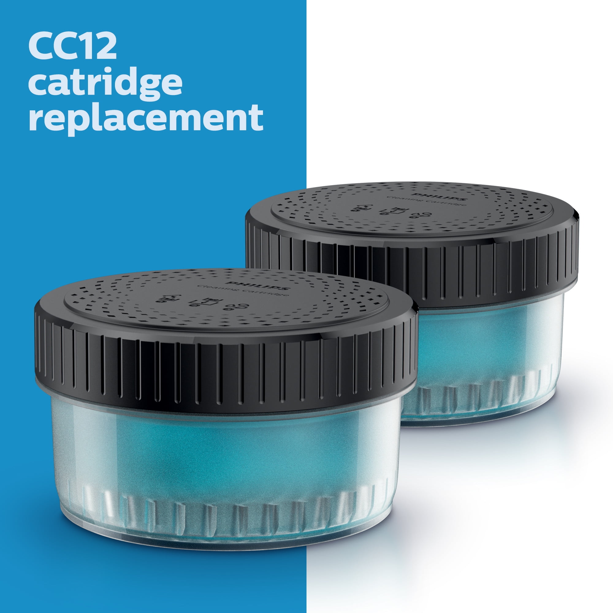 Philips Norelco Shaver Cleaner, Quick Clean Pod Cartridge, 2 Pack