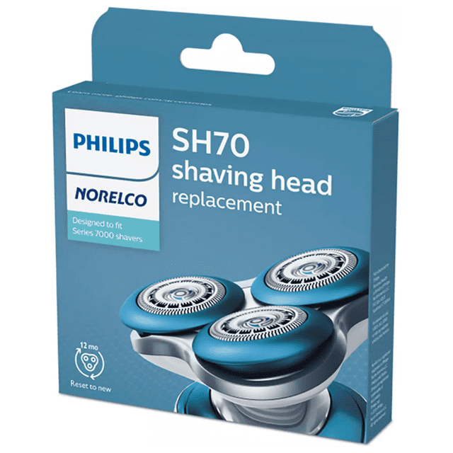 Philips Norelco Shaver 7000 Series Replacement Shaving Head SH70, 3 X