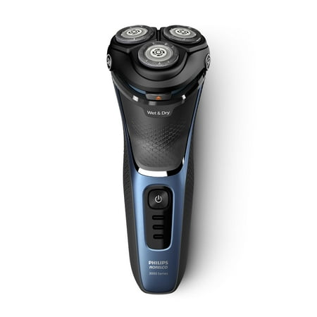 Philips Norelco Shaver 3600, Rechargeable Wet & Dry electric shaver with Pop-Up Trimmer and Storage Pouch - Storm Blue