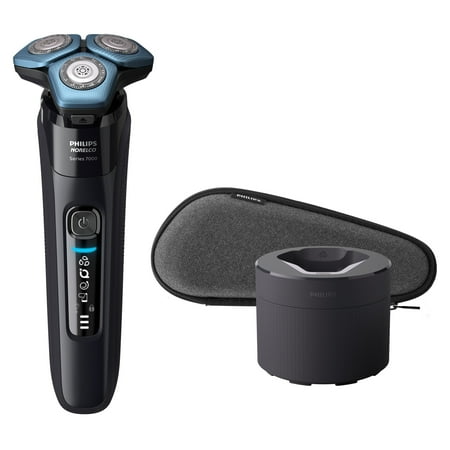 Philips Norelco - Shaver 7600, Rechargeable Wet & Dry Electric Shaver with SenseIQ Technology - Black