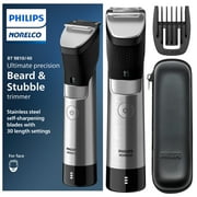 Norelco Philips Series 9000, Ultimate Precision Beard and Hair Trimmer with Beard Sense Technology For An Even Trim, BT9810/40