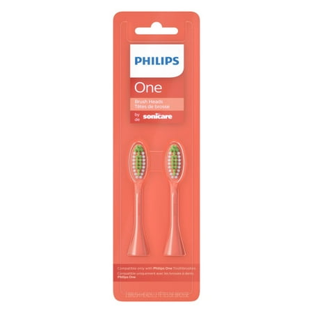 Philips Sonicare - Philips One by Sonicare 2pk Brush Heads - Miami Coral