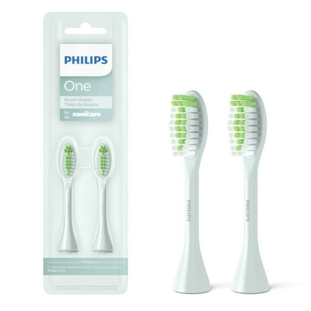 Philips Sonicare - Philips One by Sonicare 2pk Brush Heads - Mint Light Green