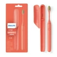 thumbnail interactive-video image 1 of Philips One By Sonicare Battery Toothbrush, Miami Coral, HY1100/01, 1 of 15