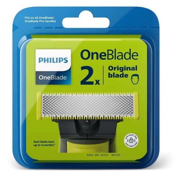 Philips OneBlade QP220/50 Replaceable Blade, 2-Piece