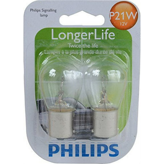 Philips P21Wll Longerlife Miniature Clear Twist Type Automotive Bulb