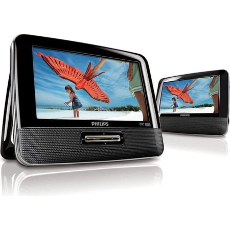 Philips PD7012 7-Inch LCD Dual Screen Portable DVD Player - New