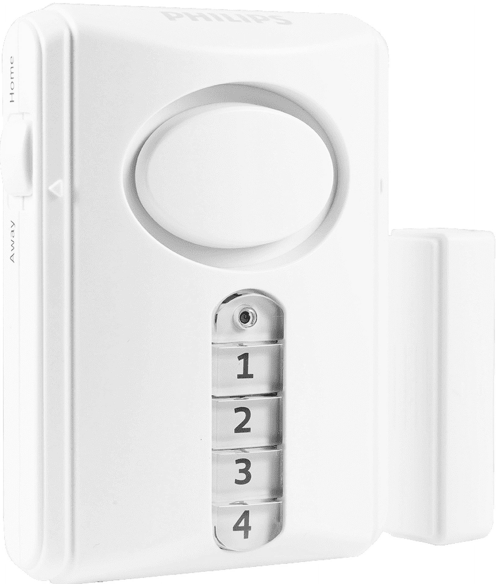 Philips Personal Security Deluxe Door Alarm Keypad Activation, White ...