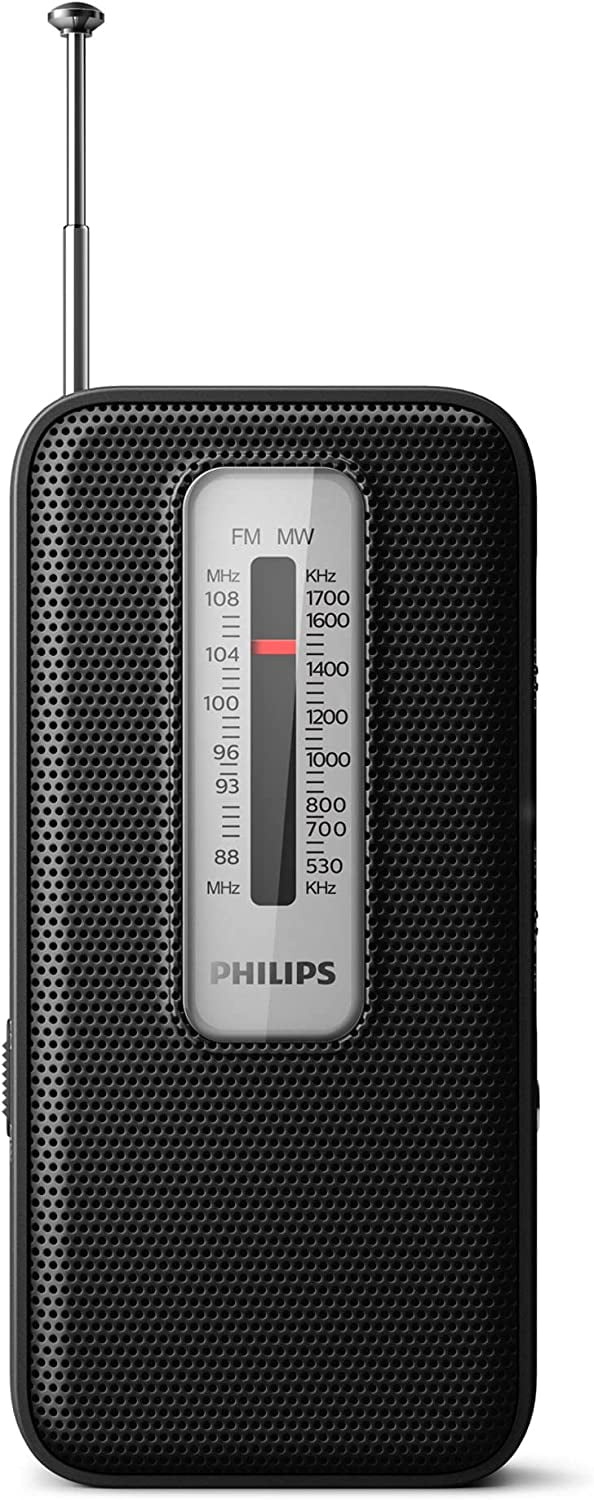Philips Portable AM/FM Radio Battery Operated TAR1506 - Walmart.com
