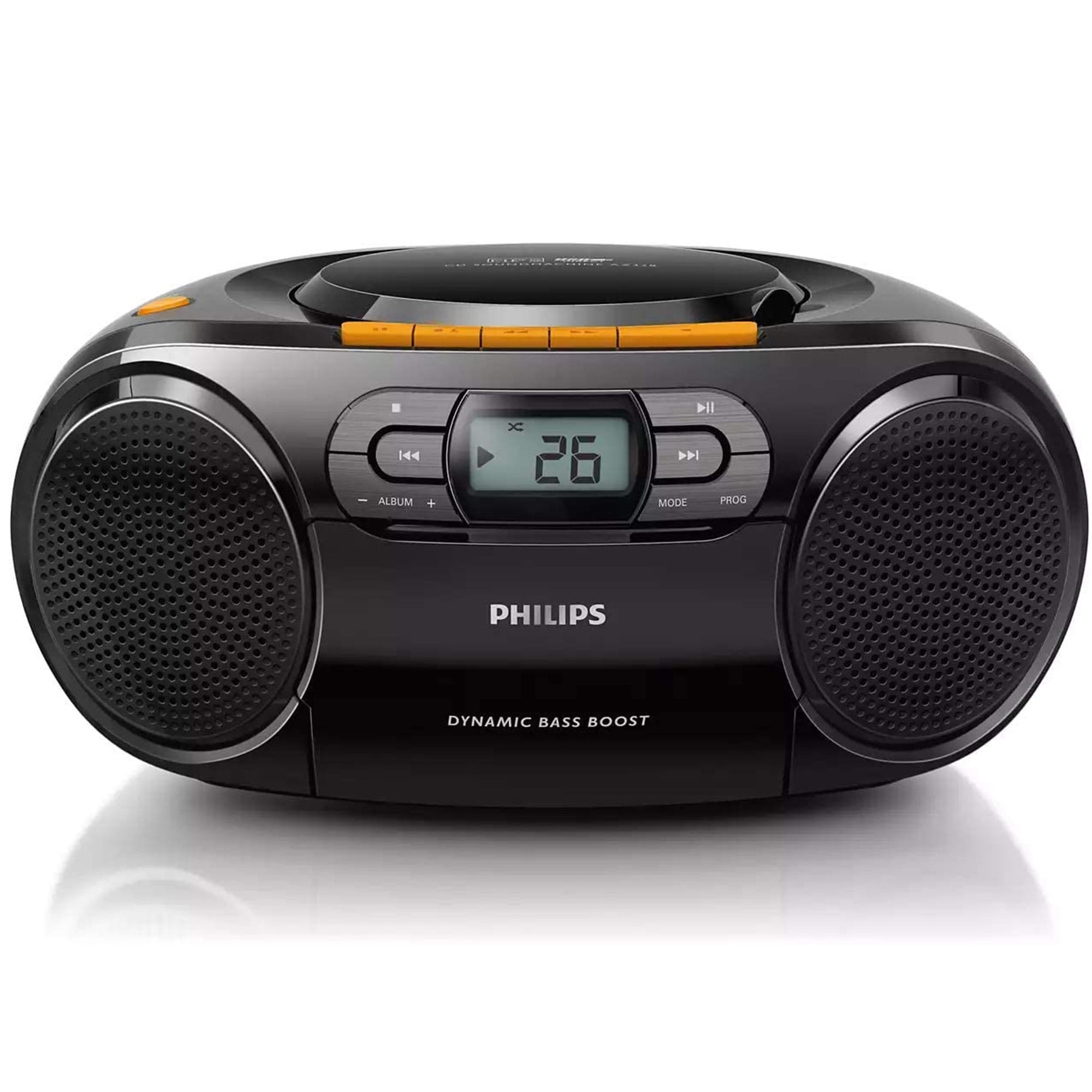 Philips Compact Portable Boombox, FM Radio, CD and Cassette