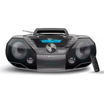 Philips Portable CD Player Bluetooth with Cassette Boombox for Home with Mega Bass Reflex Speakers, Radio/USB / MP3/ AUX Input with Backlight LCD Display