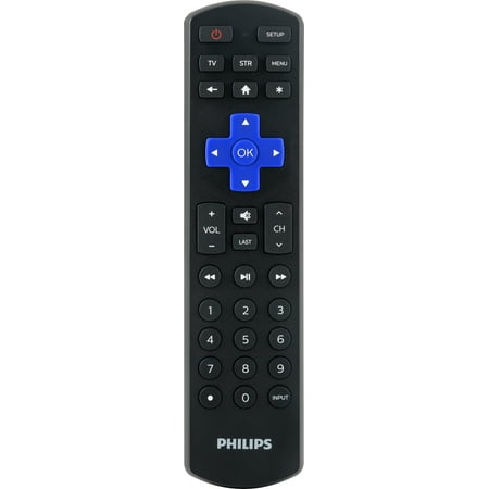 Philips Roku TV Replacement Universal TV Remote Control in Black, SRP6320R/27