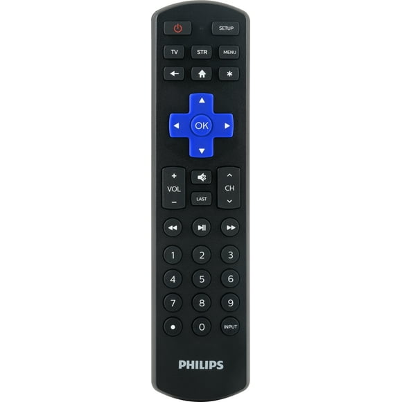 Philips Roku TV Replacement Universal TV Remote Control in Black, SRP6320R/27
