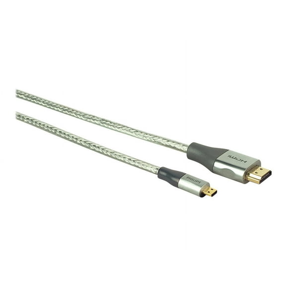 Philips SWV3445H/1, Micro Hdmi Cable 6 Ft-Data Cable - Retail packaging - Black