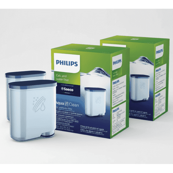 Philips Saeco AquaClean Replacement Water Filter - Bundle of 2 Filters