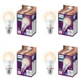 thumbnail image 1 of Philips Smart LED 60-Watt A19 General Purpose Light Bulb, Frosted, Tunable White, Dimmable, E26 Medium Base (4-Pack), 1 of 5