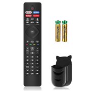Philips Smart TV Remote Control Replacement with Holder and Battery