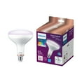 thumbnail image 1 of Philips Smart Wi-Fi Connected LED 65-Watt BR40 Flood Light Bulb, Frosted Color, Dimmable, 110º Beam Angle, E26 Medium Base (1-Pack), 1 of 8