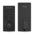 thumbnail image 1 of Philips Smart Wi-Fi Door Lock with Push Button Lighted Keypad Pin Code, Fingerprint Scanner, Traditional KEY and APP Access, 1 of 6