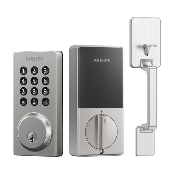 Philips Smart Wi-Fi Door Lock with Push Button Lighted Keypad and Handle Set