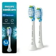 thumbnail image 1 of Philips Sonicare C3 Two-In-One - Genuine Replacement Electric Toothbrush Heads, White, 2 Pack, HX9042/65, 1 of 13