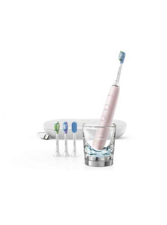 Philips Sonicare ($20 Rebate Available) DiamondClean Smart 9500 Electric, Rechargeable toothbrush for Complete Oral Care, with Charging Travel Case, 5 modes – 9500 Series, Pink, HX9924/21