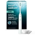 thumbnail image 1 of Philips Sonicare 2100 Series Electric Toothbrush - Sonic Toothbrush with Advanced Sonic Technology, Two Intensity Settings, Smartimer & Quadpacer, White, Model HX3661/04, 1 of 14