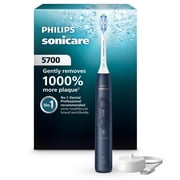 Philips Sonicare 5700 Series Electric Toothbrush - Next-Generation Sonicare Technology, Pressure Sensor, 6 Brushing Settings, Smartimer, Brushpacer, 21-Day Runtime, Navy Blue, Model HX7133/01