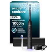 Philips Sonicare 6500 Series Electric Toothbrush - Next-Generation Sonicare Technology, Pressure Sensor, 9 Brushing Settings, Smartimer, Brushpacer, 21-Day Runtime, Travel Case, Black, HX7411/08