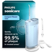 Philips Sonicare Compact Flosser 1000, Portable Water Flosser with 3 Flossing Modes, Ipx7 Waterproof Oral Irrigator, Travel Friendly, Blue, Model HX3333/24