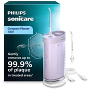 Philips Sonicare Compact Flosser 1000, Portable Water Flosser with 3 Flossing Modes, Ipx7 Waterproof Oral Irrigator, Travel Friendly, Light Purple, Model HX3333/23