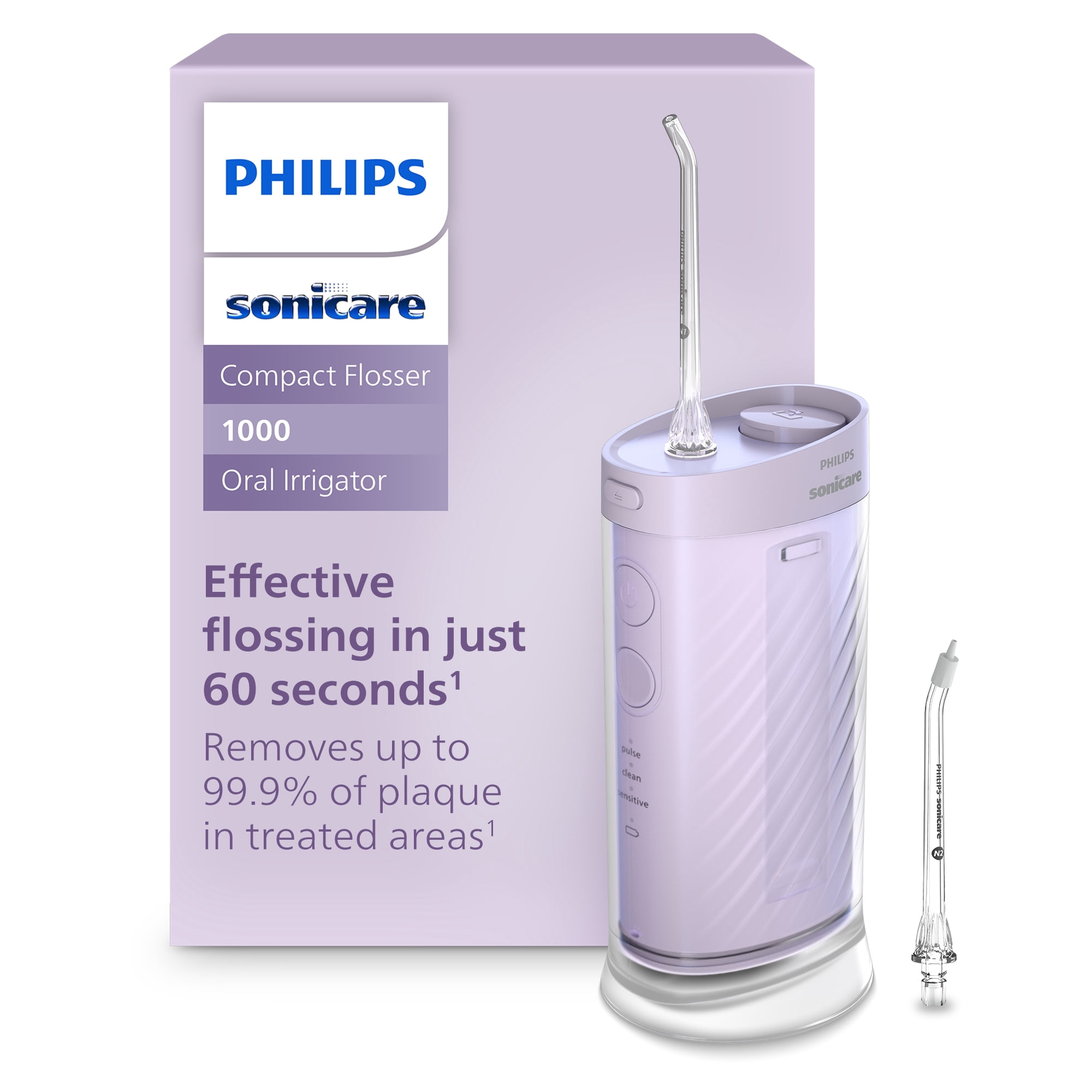 Philips Sonicare Compact Flosser 1000, Purple, HX3333/23