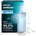 thumbnail image 1 of Philips Sonicare Compact Flosser 1000, Portable Water Flosser with 3 Flossing Modes, Ipx7 Waterproof Oral Irrigator, Travel Friendly, Blue, Model HX3333/24, 1 of 20