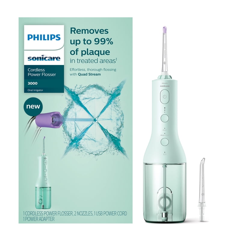 Philips Sonicare 3000 Cordless Rechargeable Power Flosser - Mint